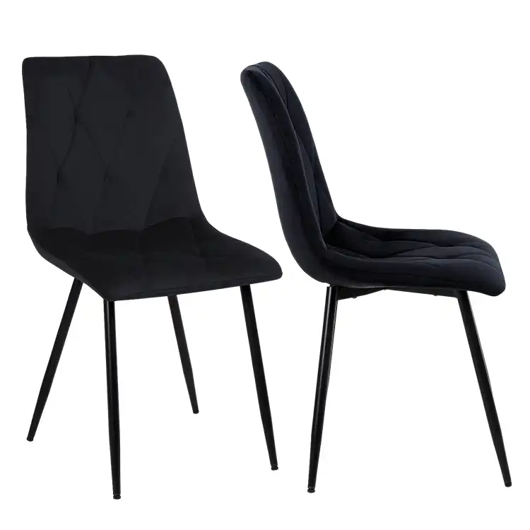 Grey diamond pattern back dining chairs with adjustable height features